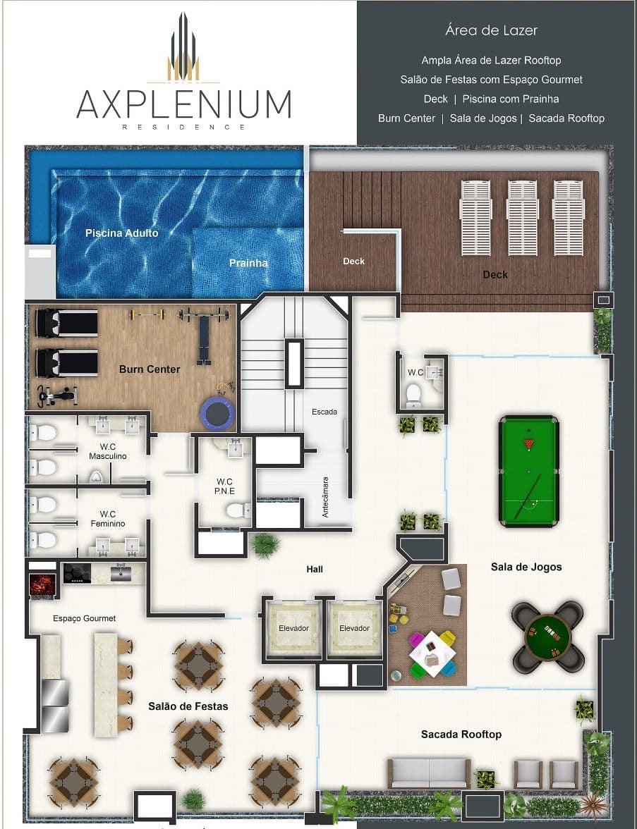Planta 1 de Axplenium Residence