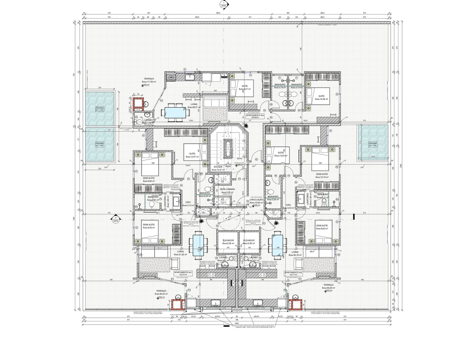 Planta 3 de Axplenium Residence