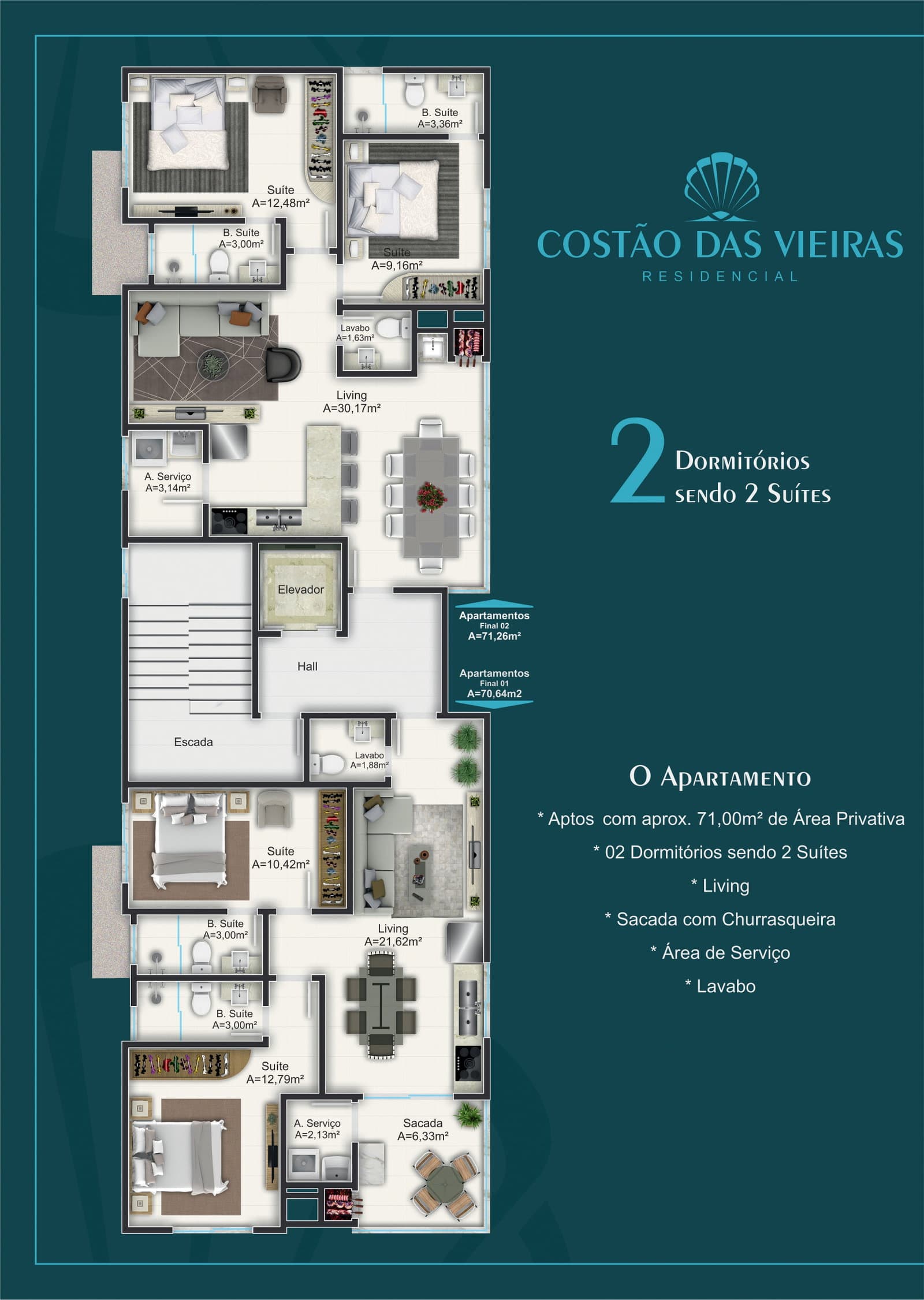 Planta 1 de Costão Das Vieiras