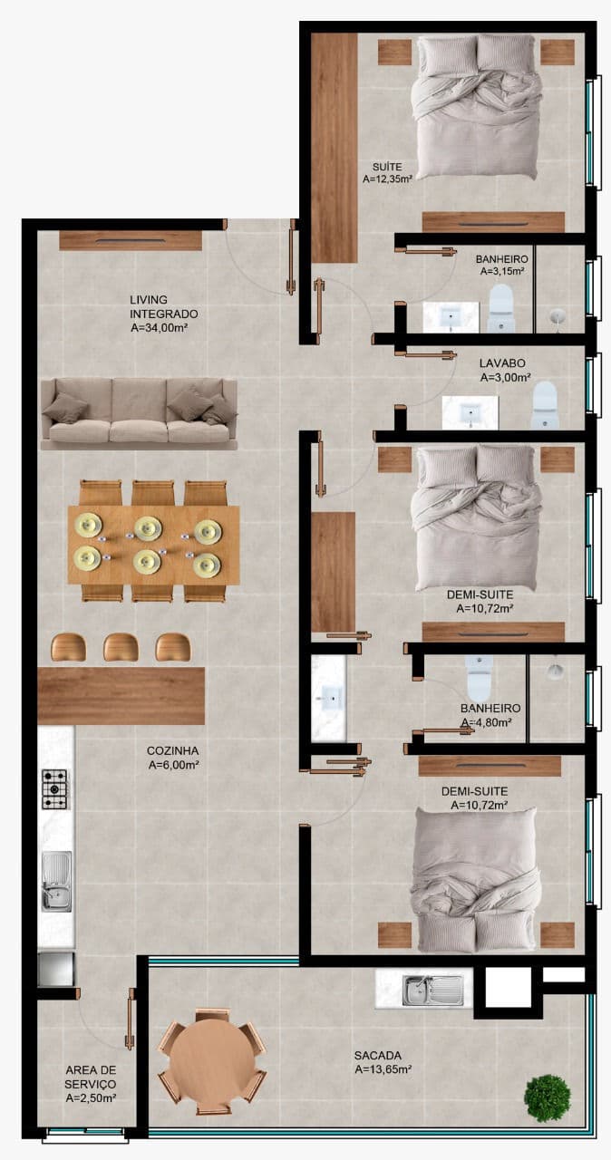 Planta 2 de Selectus Residence