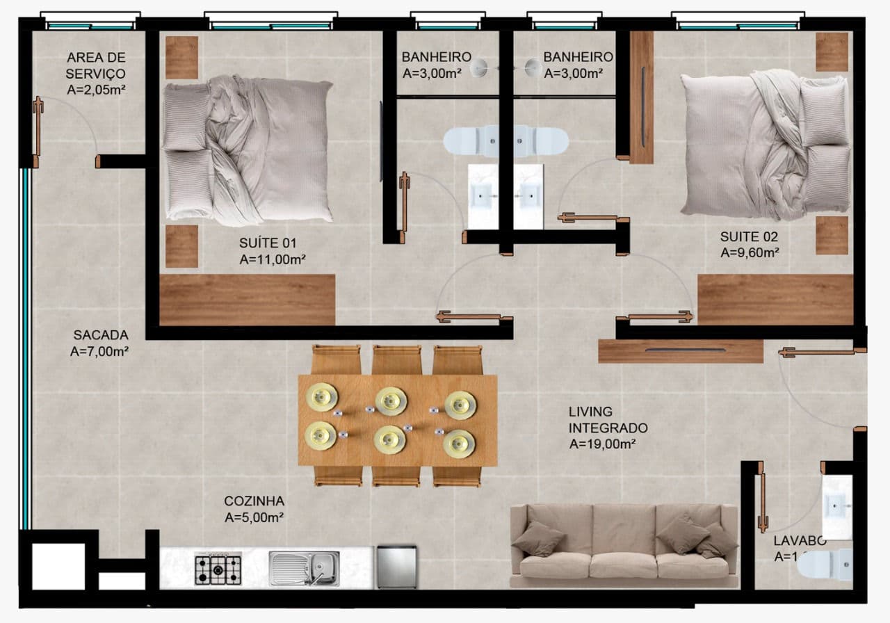 Planta 3 de Selectus Residence