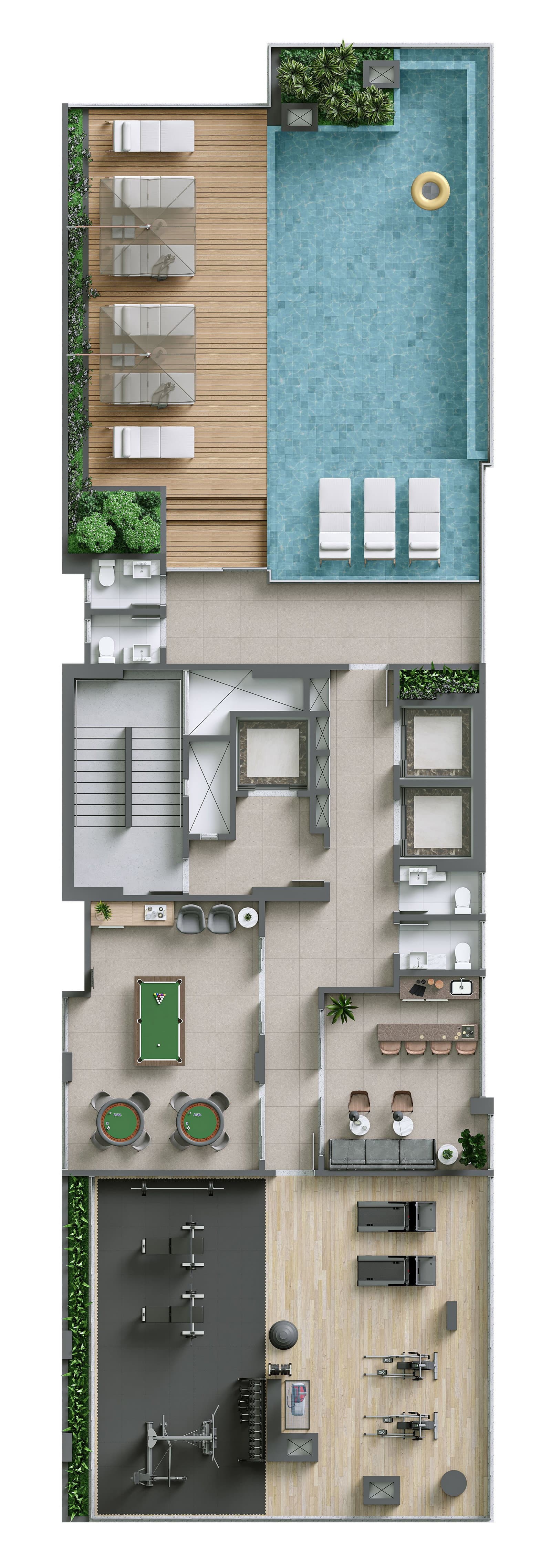 Planta 1 de Blue Forest