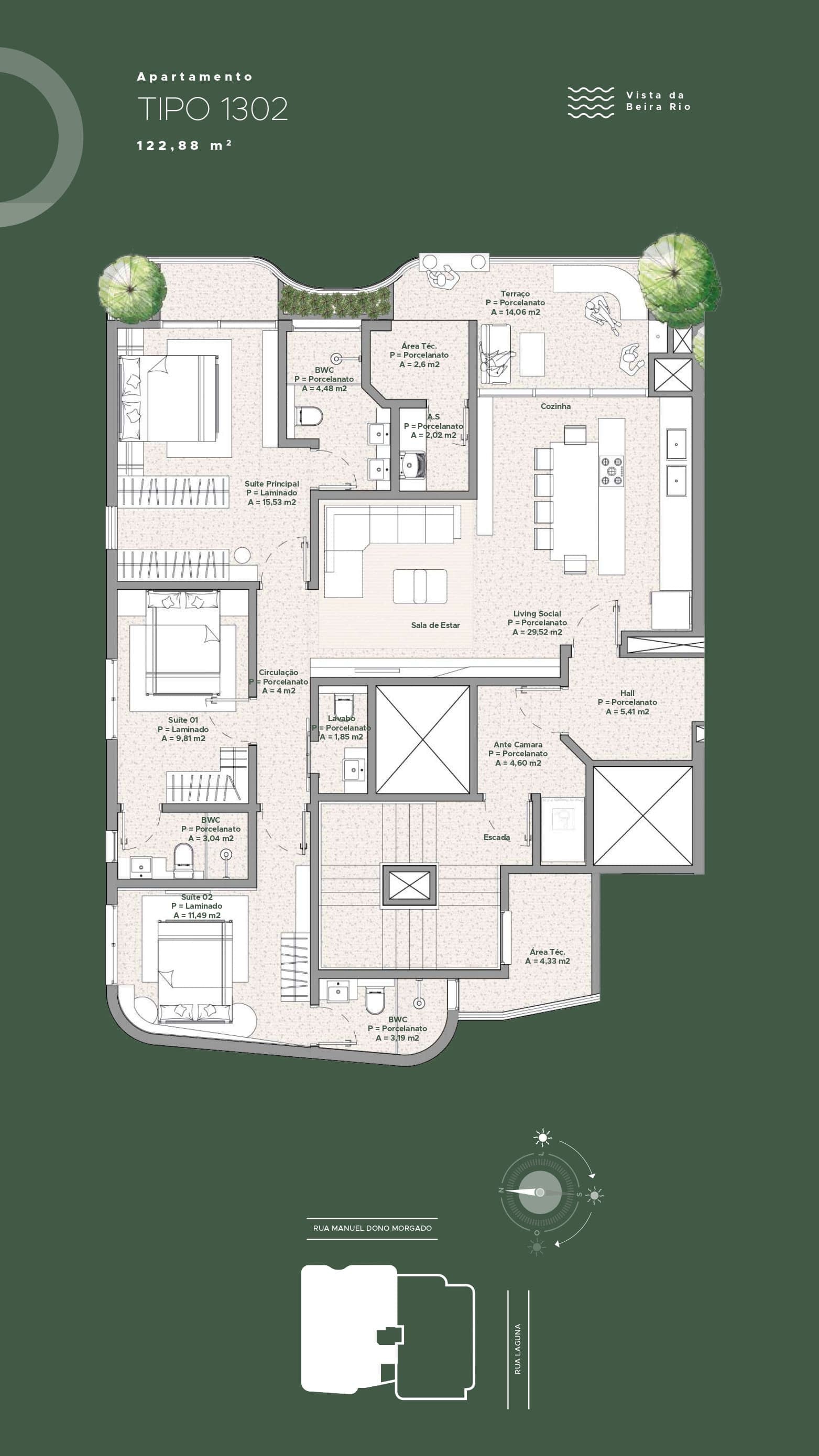 Planta 15 de Laguna 182