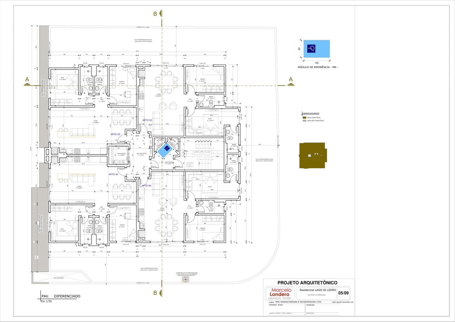 Planta 10 de Residencial Lago di Ledro