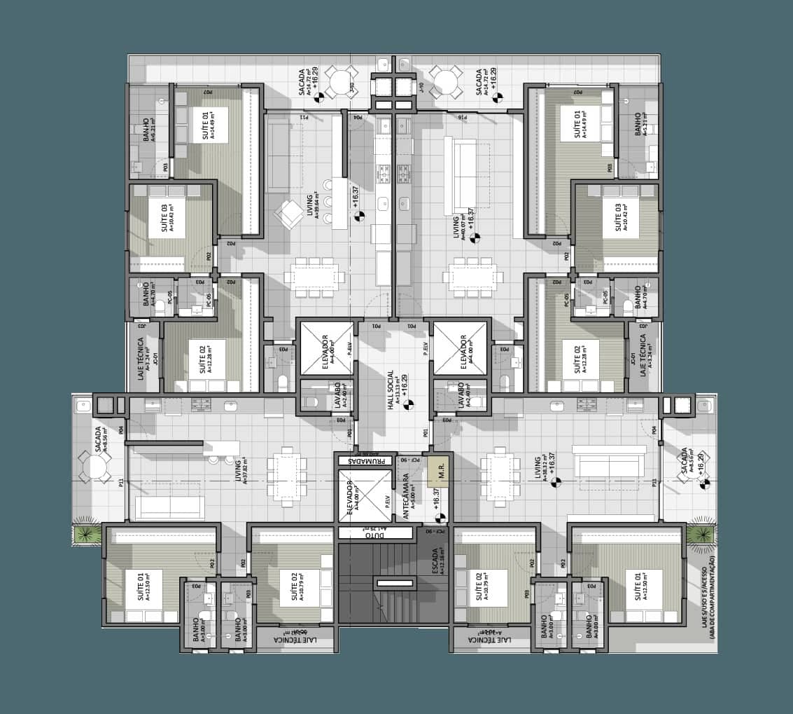 Planta 1 de Brava Ocean