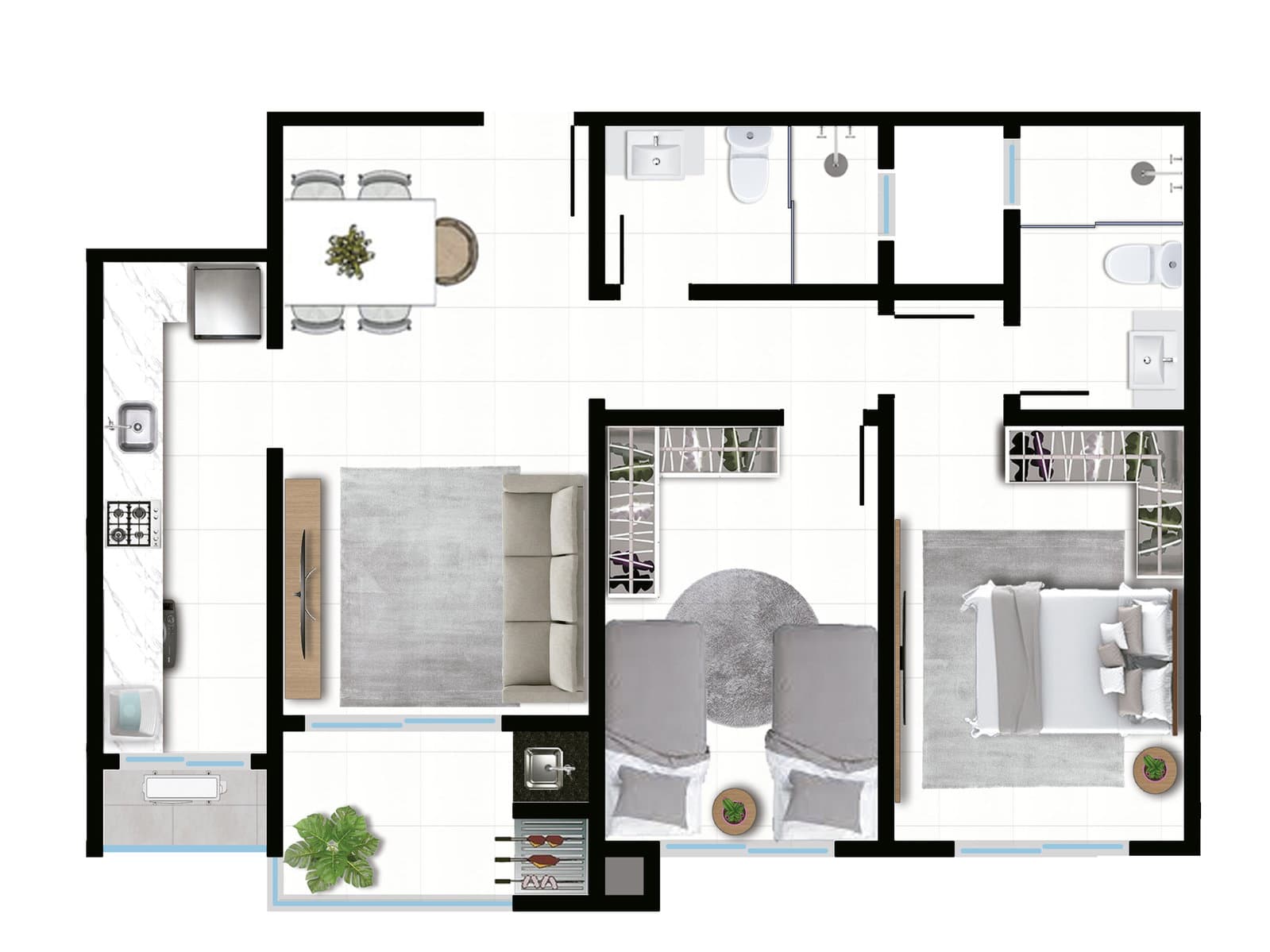Planta 3 de Sunset Residence