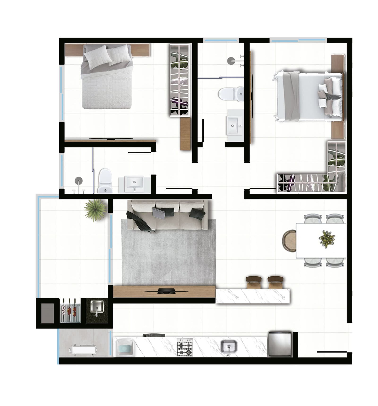 Planta 7 de Sunset Residence