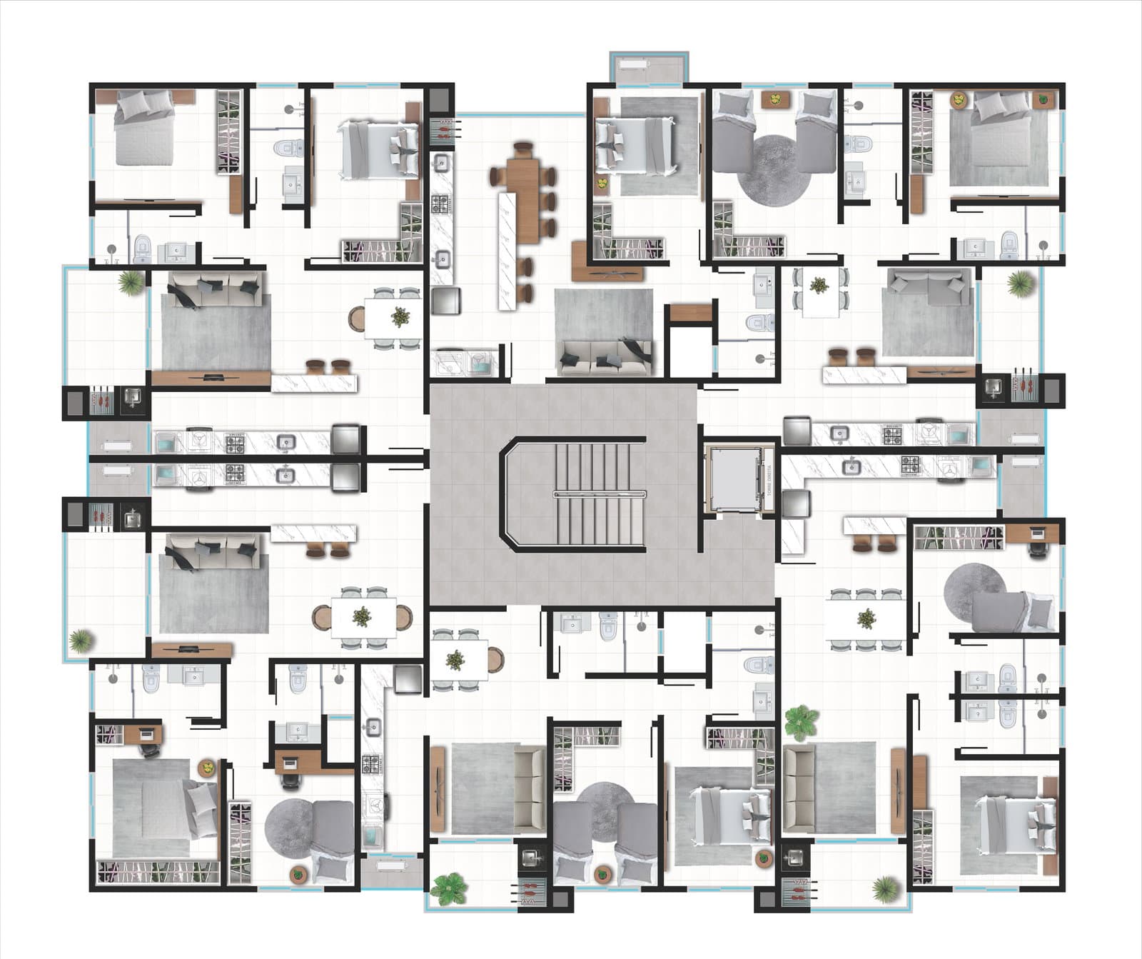 Planta 10 de Sunset Residence