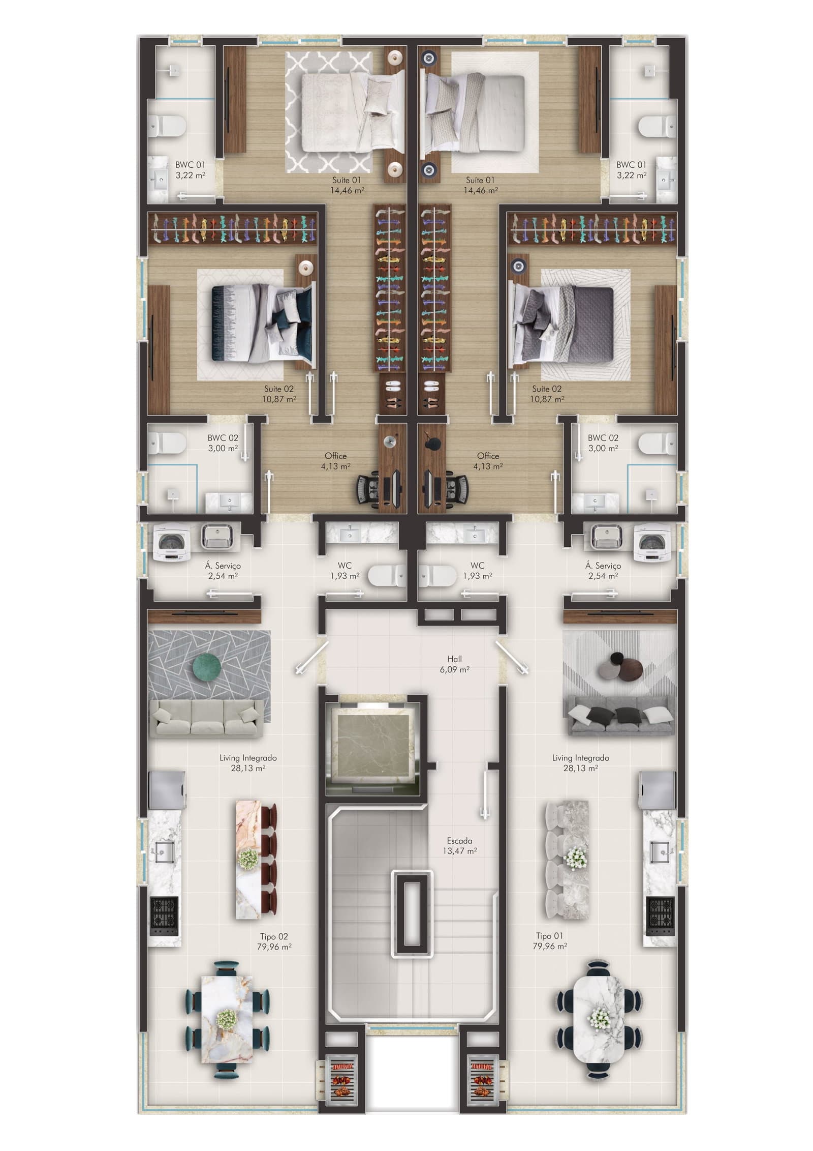 Planta 1 de Leblon Residence