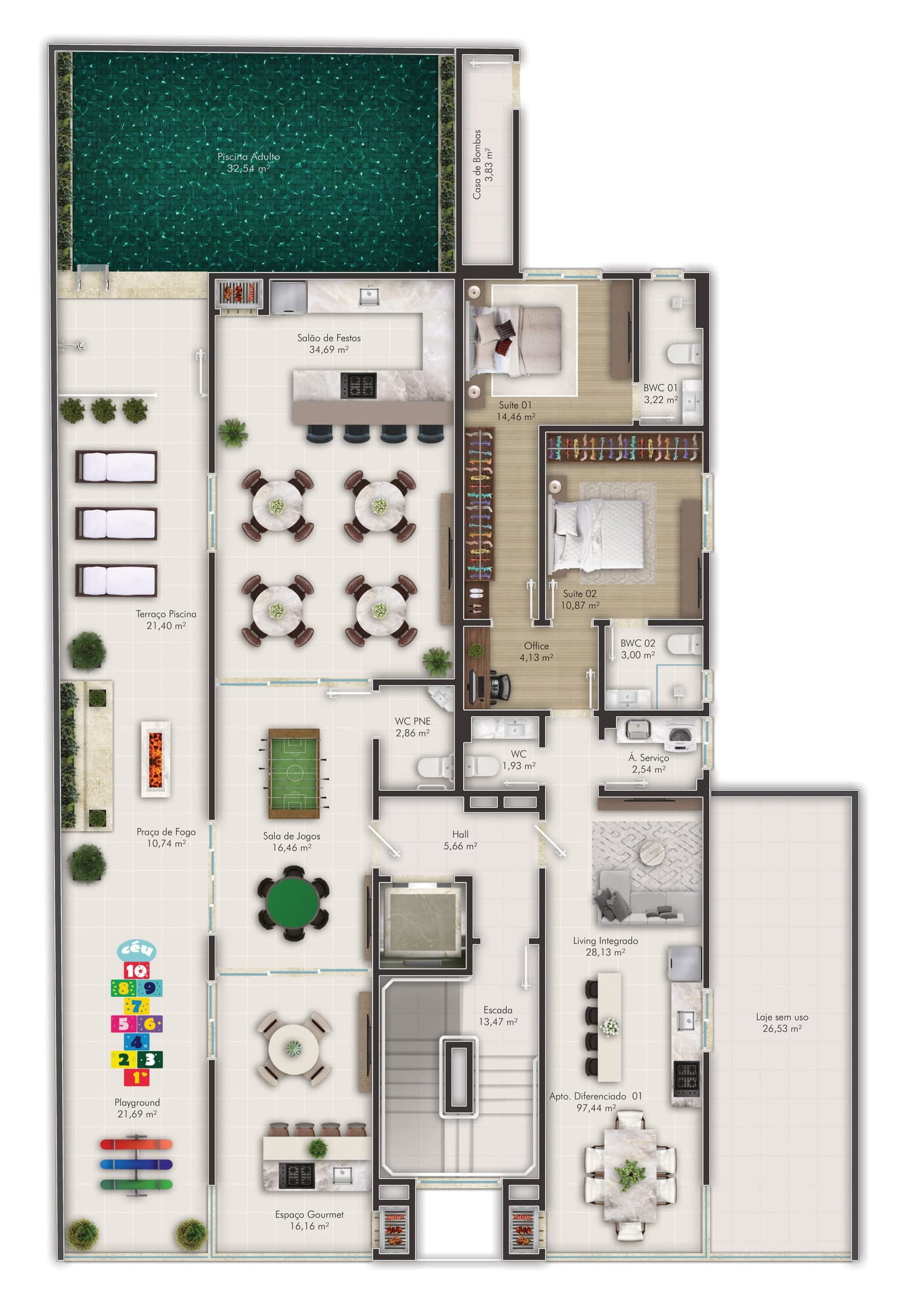 Planta 2 de Leblon Residence