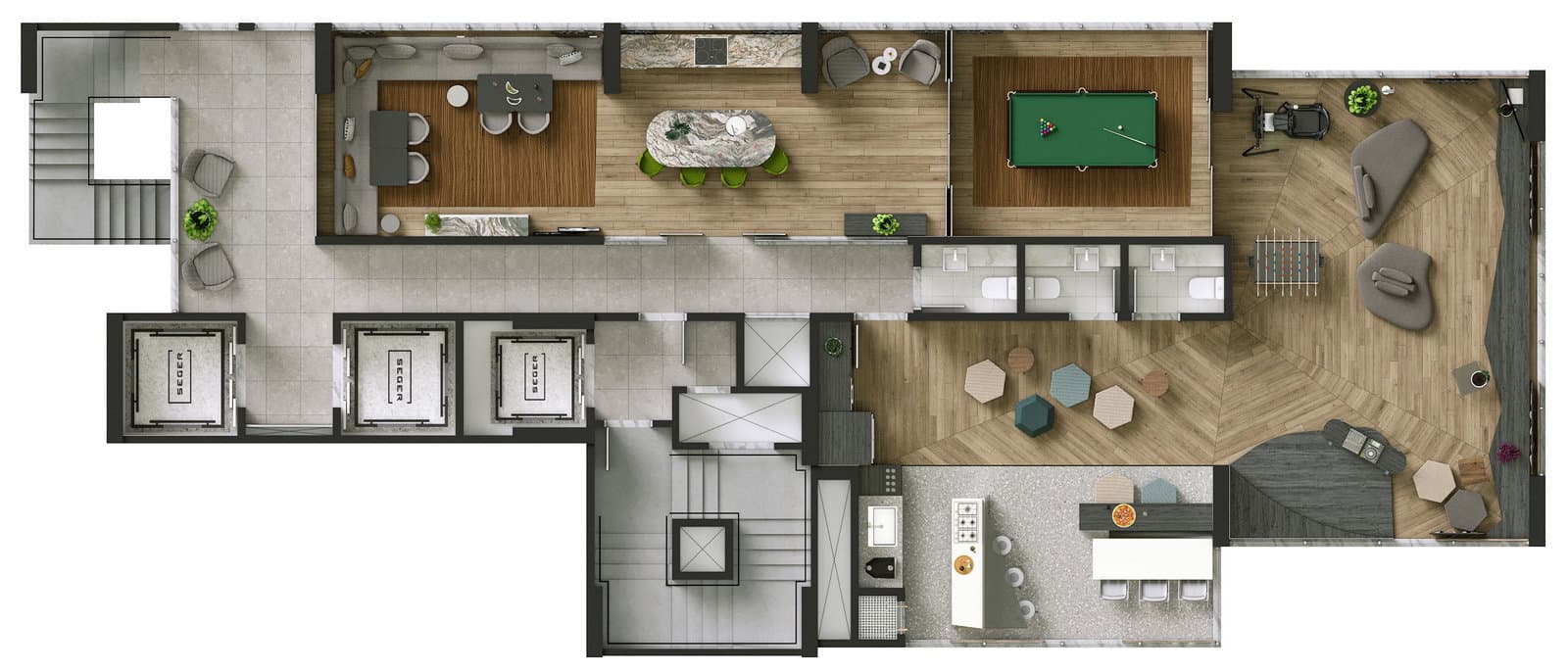 Planta 1 de The Edge Tower