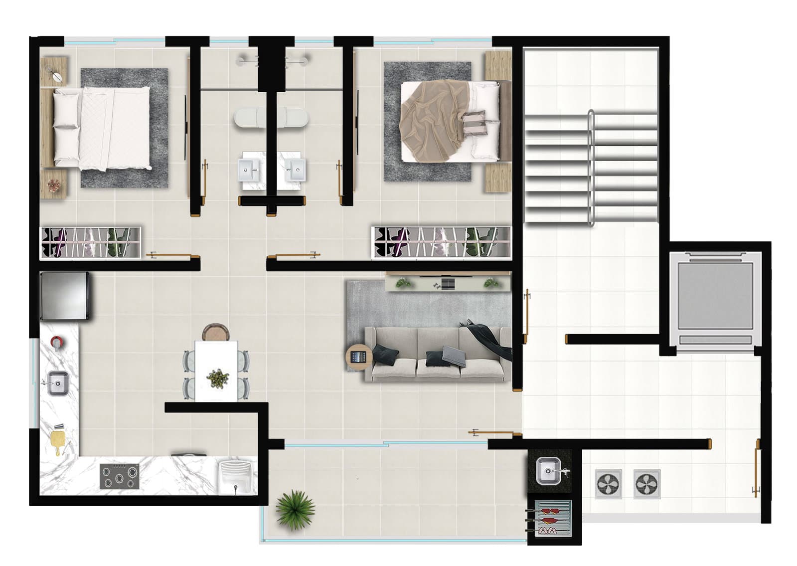 Planta 1 de Sollaris Residence