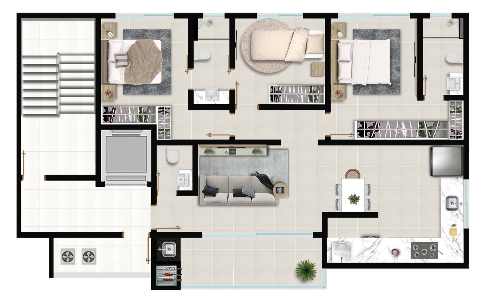 Planta 2 de Sollaris Residence