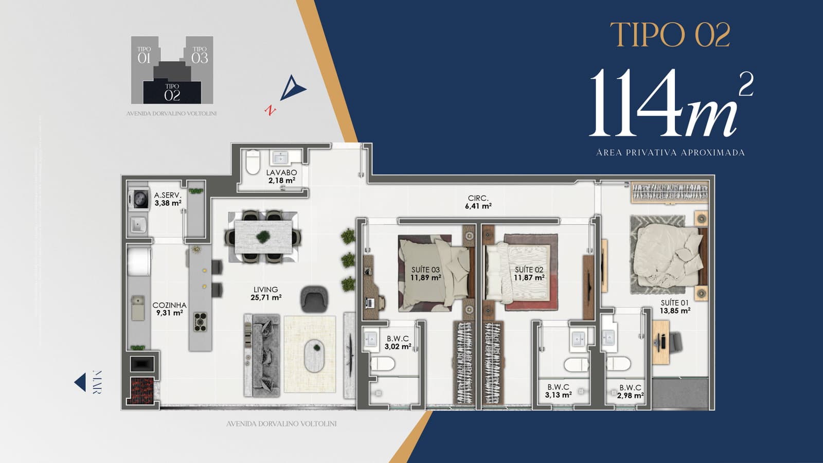 Planta 3 de Solare Residence