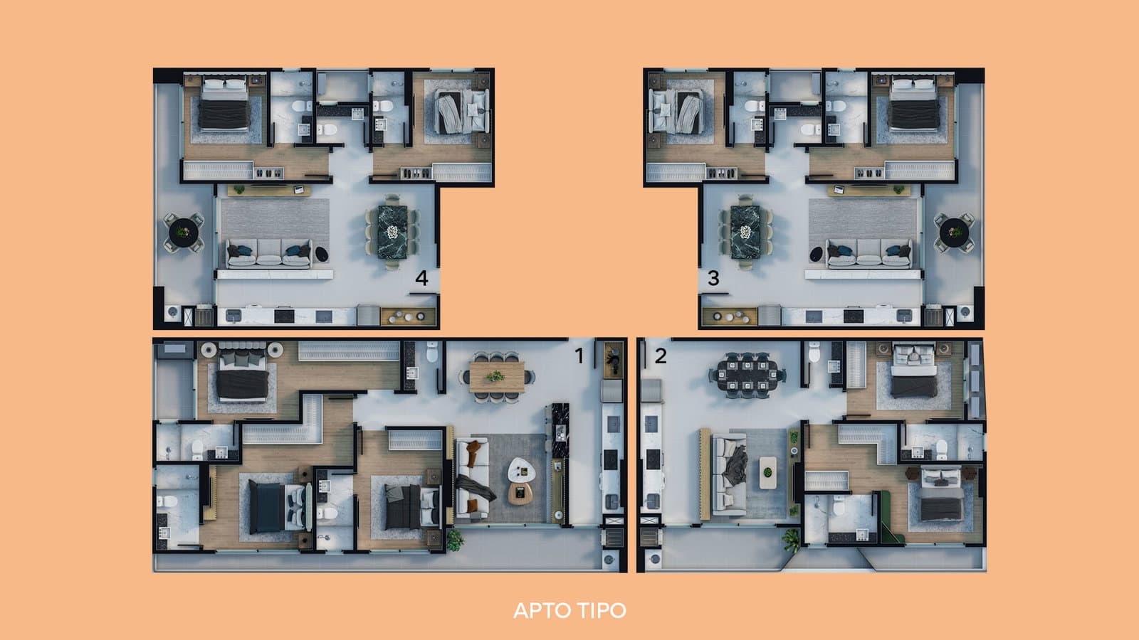 Planta 4 de Diamond Hill Residence