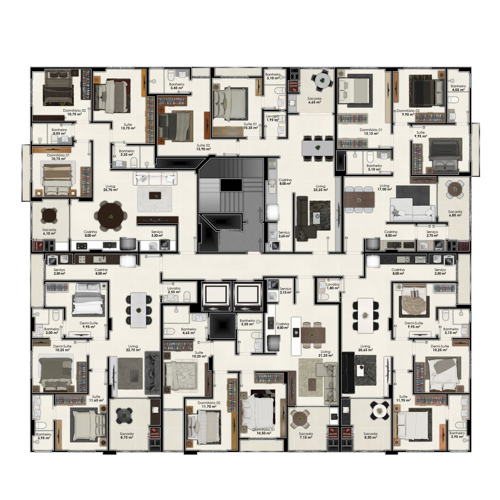 Planta 1 de Fa Bene Residenza