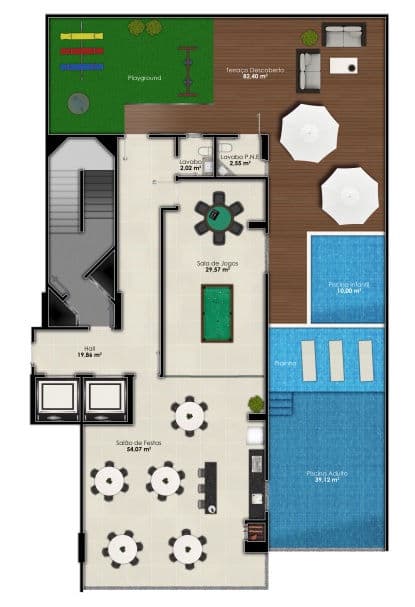 Planta 2 de Villa Áquila Residence