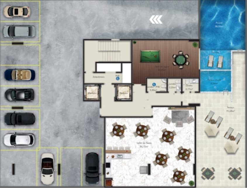 Planta 1 de Beach Tower