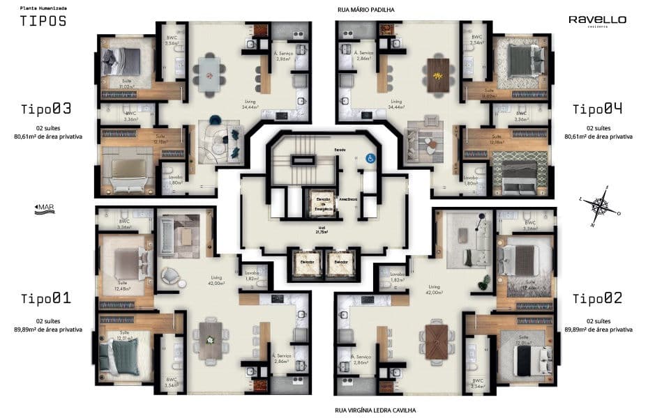 Planta 1 de Ravello Residence