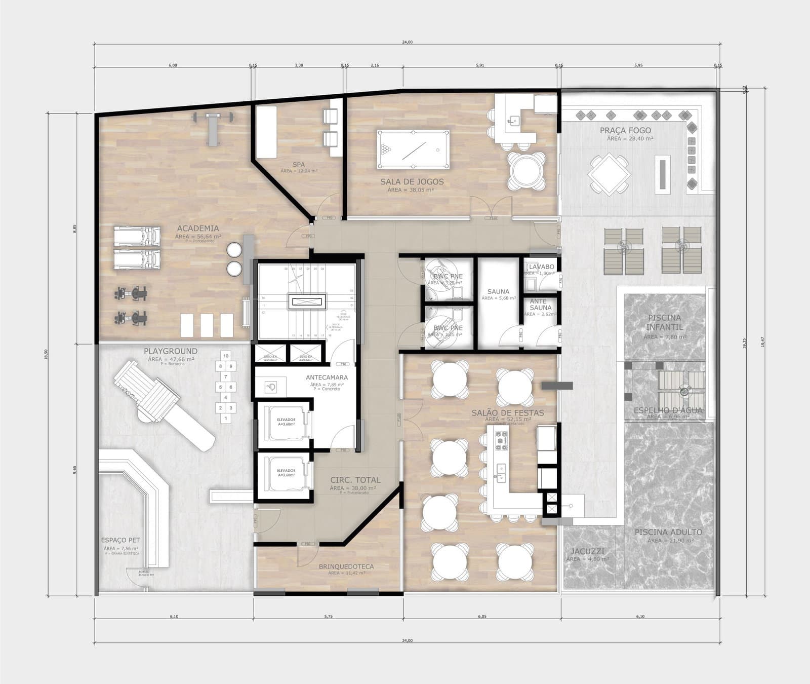 Planta 1 de Sunset Marine
