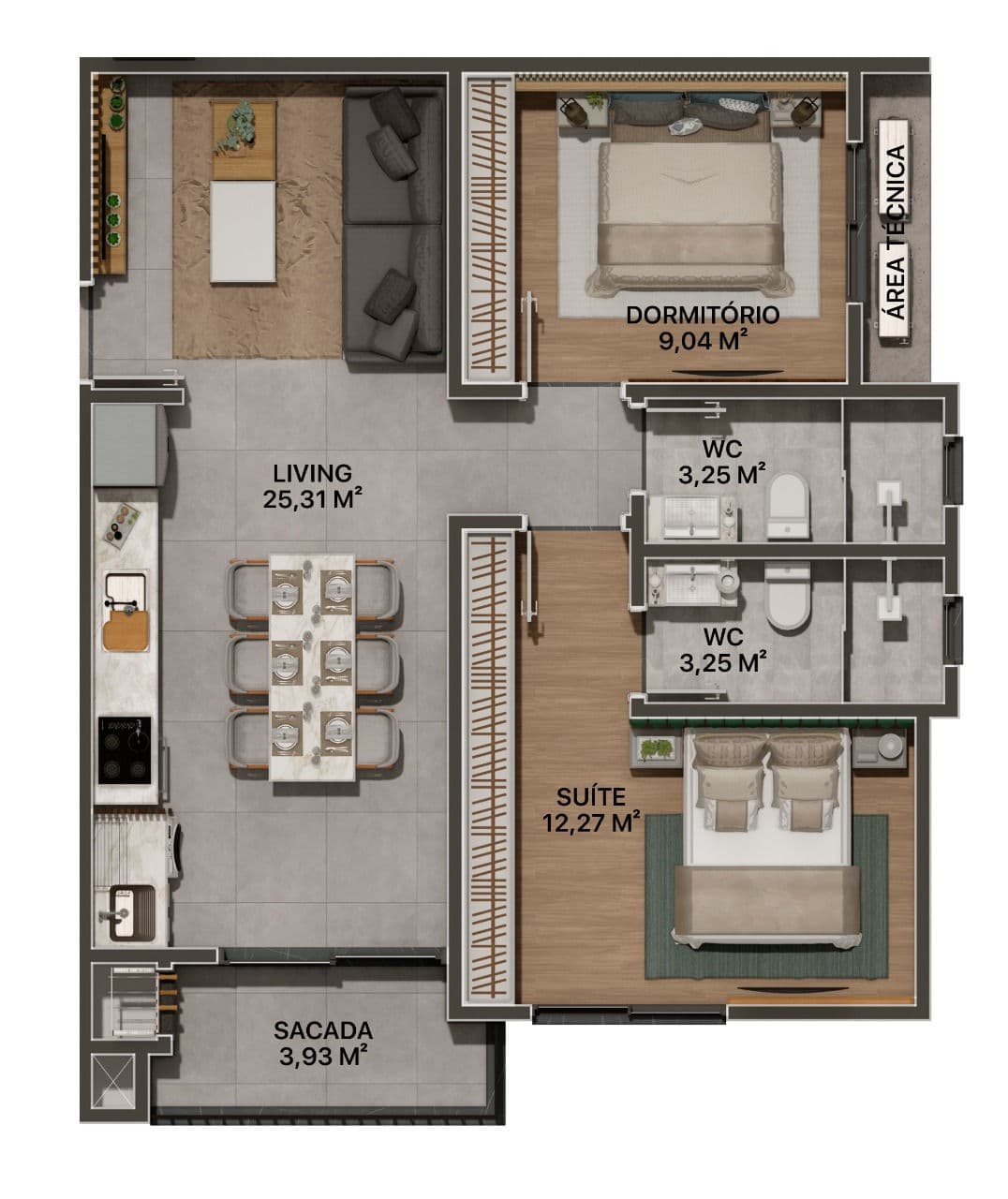 Planta 3 de Cross Residence