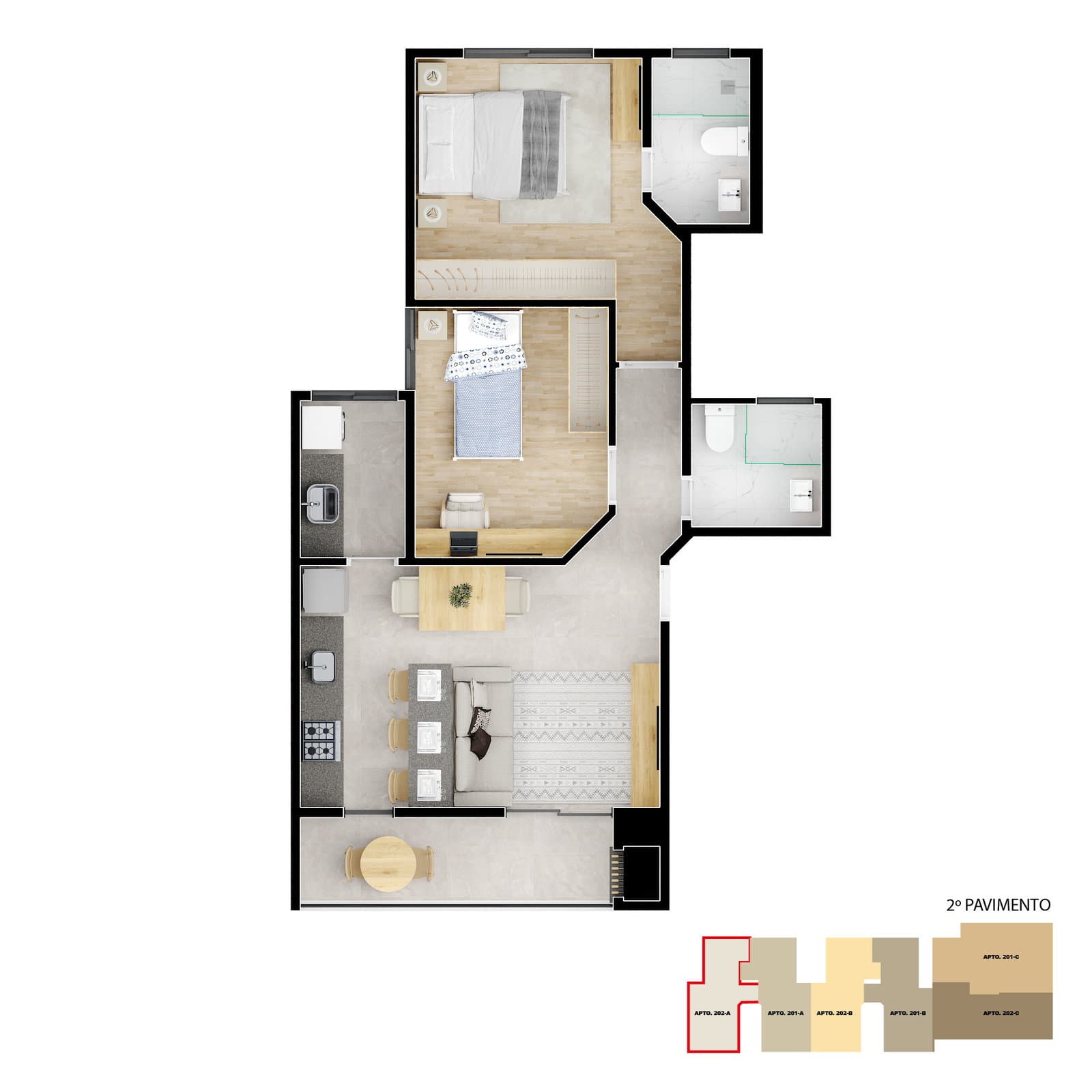 Planta 1 de Residencial Privilege
