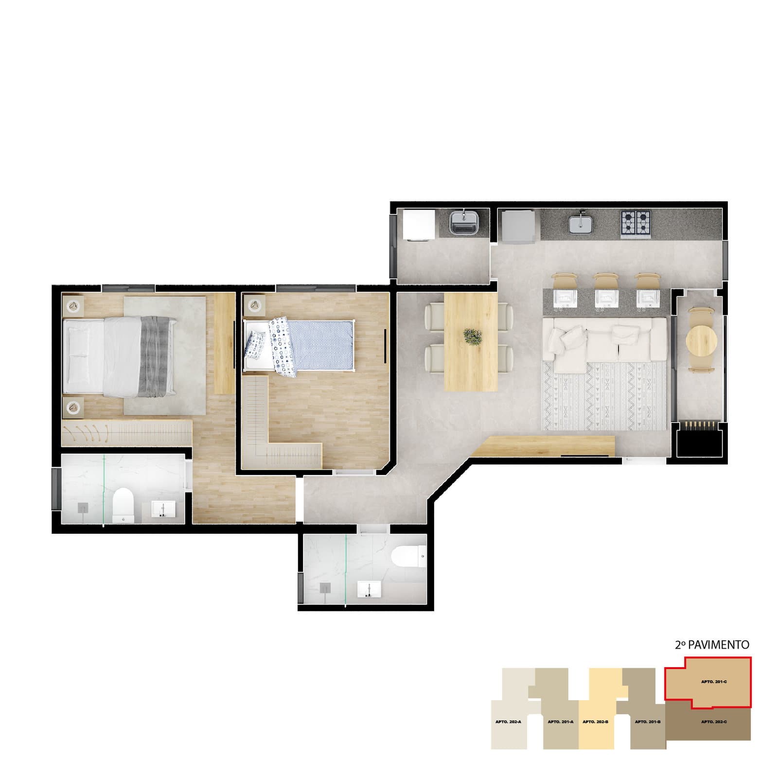 Planta 2 de Residencial Privilege