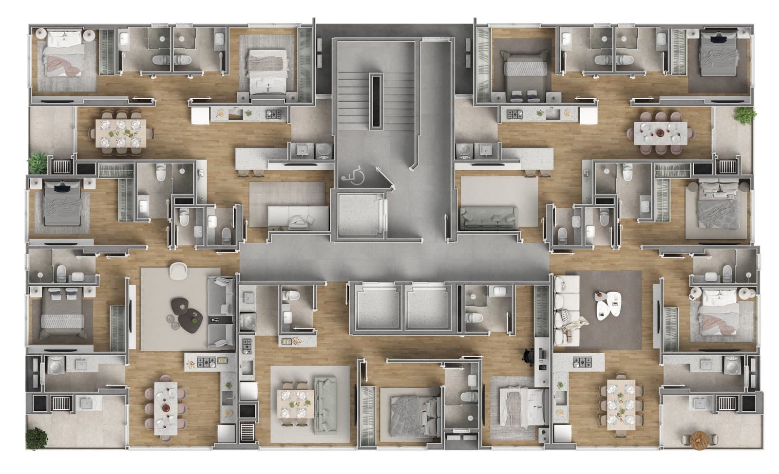 Planta 1 de Vega Apartments
