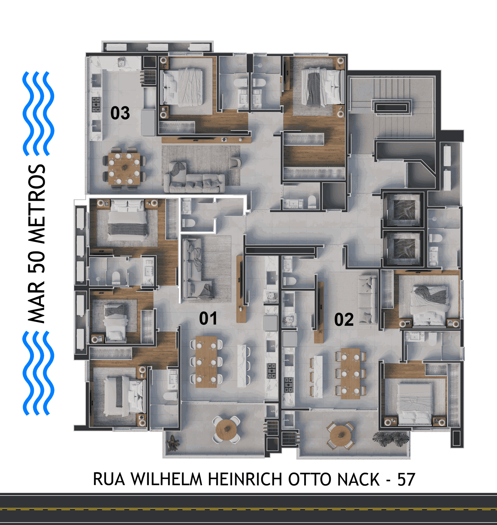 Planta 1 de Otto Residence