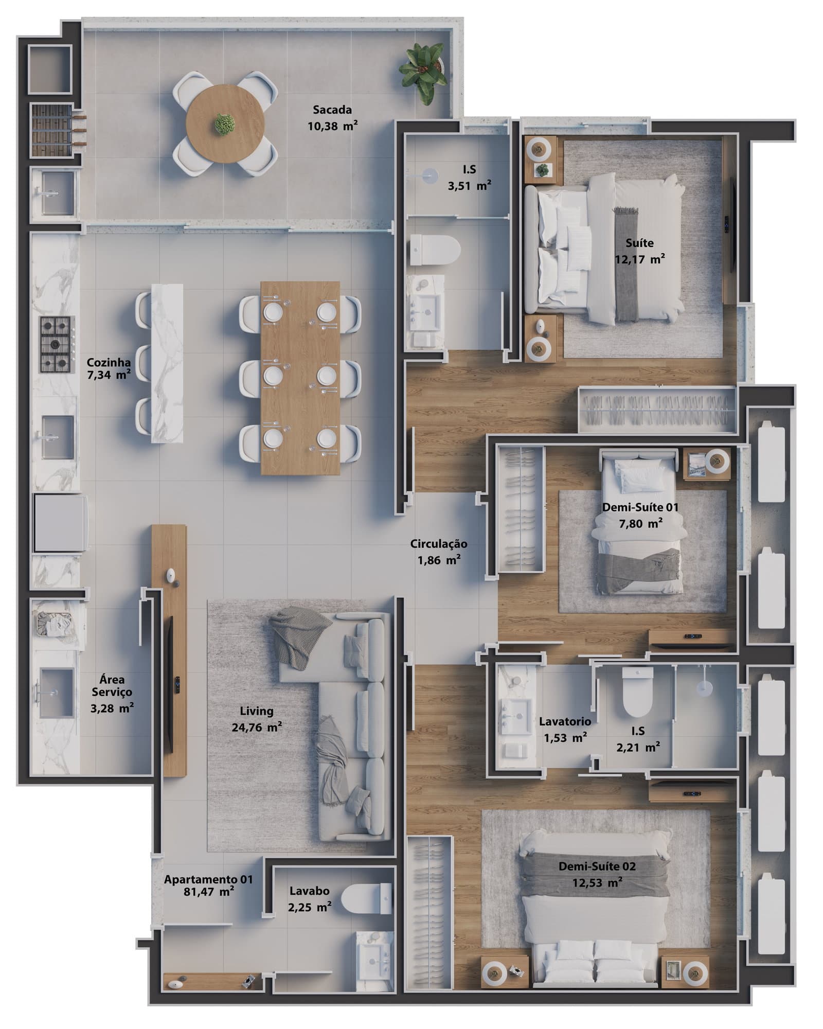 Planta 2 de Otto Residence