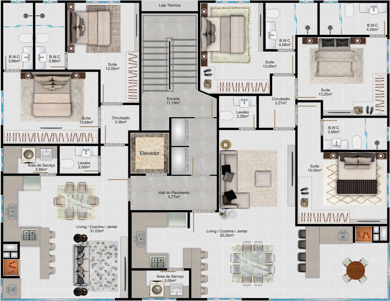 Planta 2 de Monte Hermon Residence