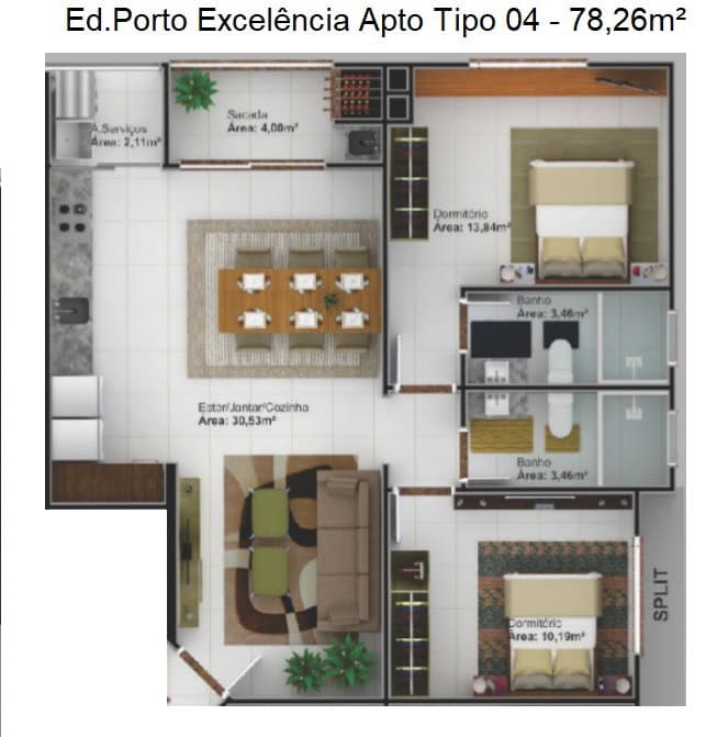 Planta 4 de Porto Excelência