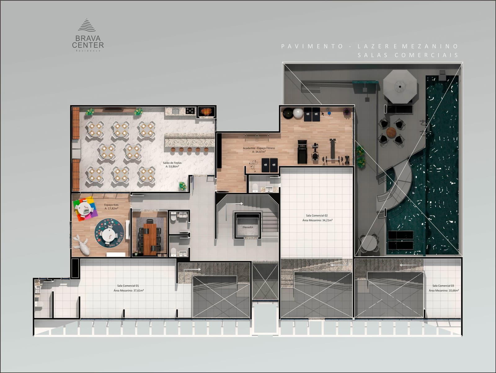 Planta 1 de Brava Center